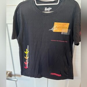 Black T-shirt, boys size medium
